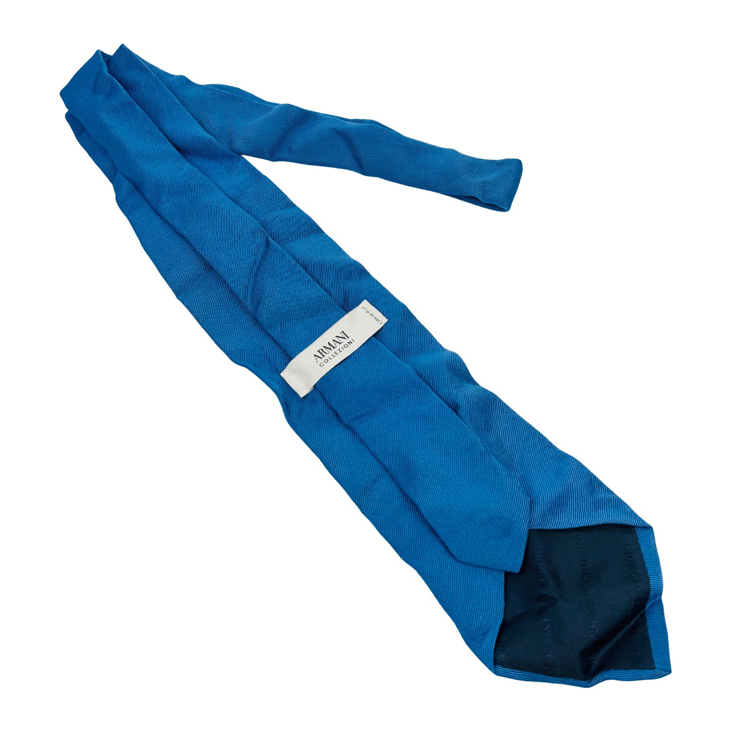 Armani Collezioni Blue Silk Tie (Size Regular)