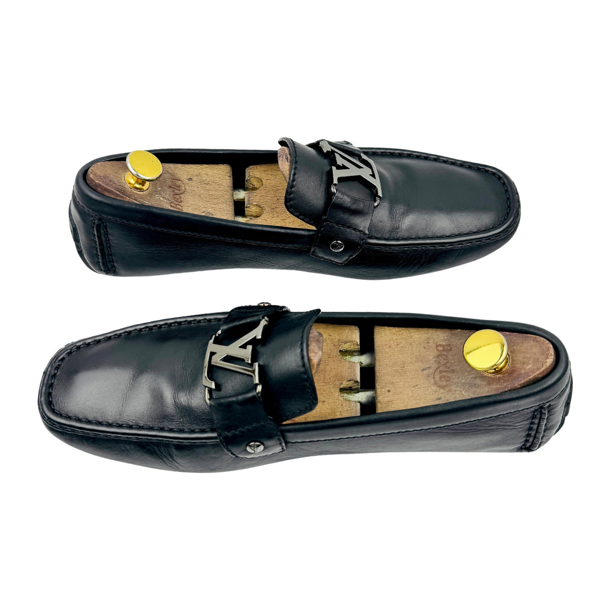 Louis Vuitton Monte Carlo Black Leather Driving Loafers (Size 43/43.5)