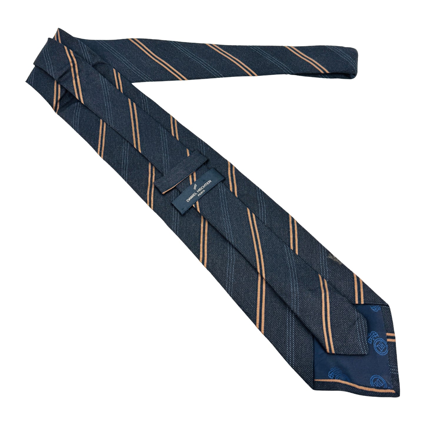 Daniel Hechter Navy 'Diagonal Stripes' Tie (Size Regular)