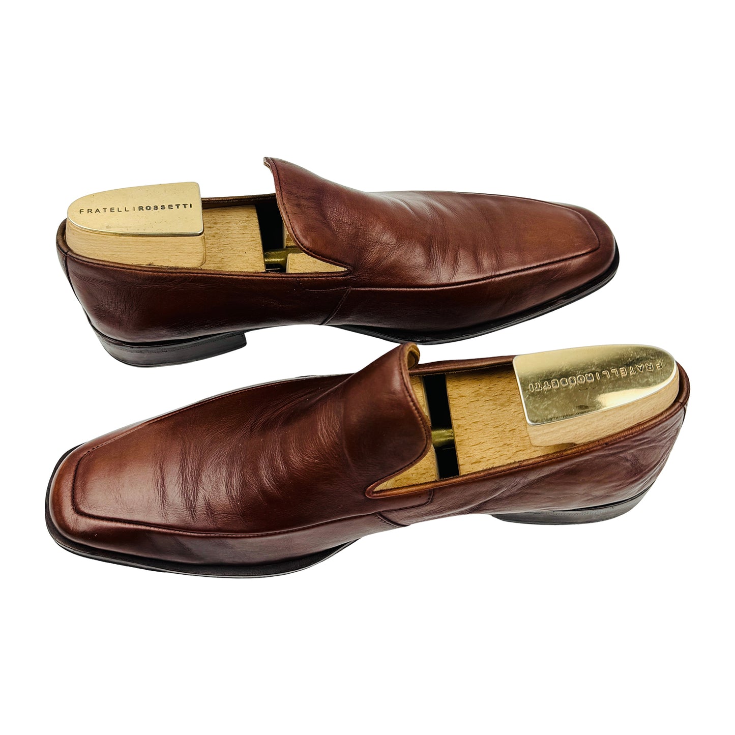 Hugo Boss Men's Brown Leather Loafers (Size 43.5)