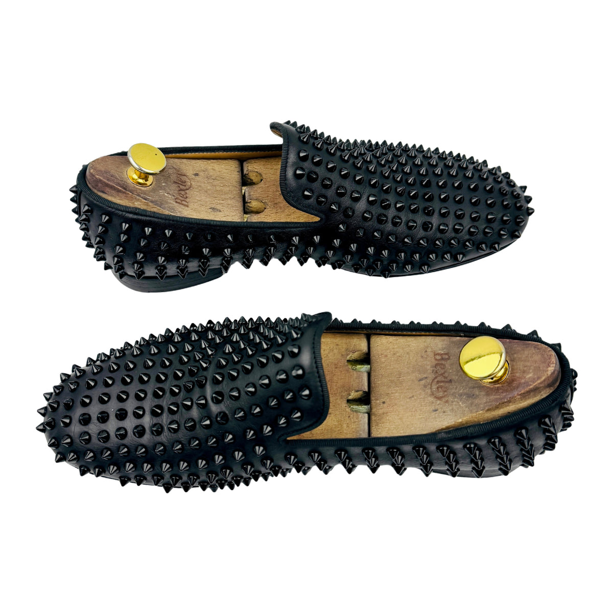 Christian Louboutin Black Dandelion Spikes Loafers (Size 41.5/42)