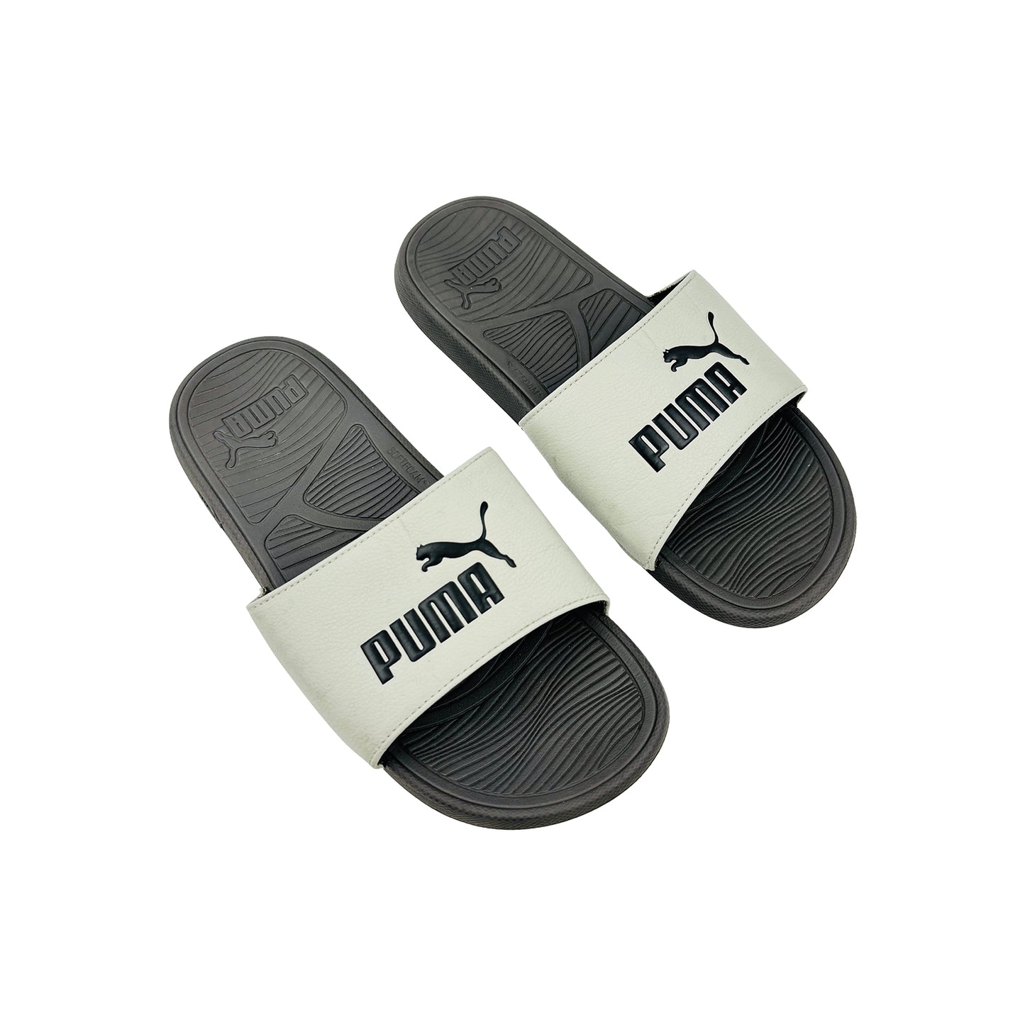 Puma Popcat 20 Off-White Foam Slides (Size 42)