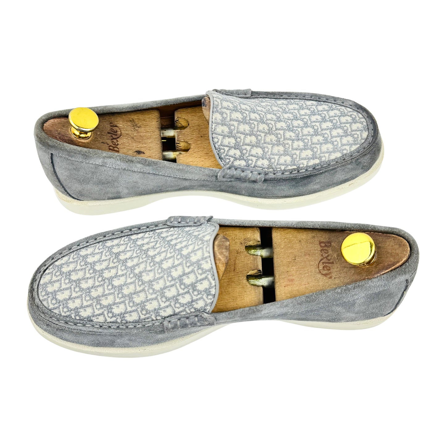 Dior Men's Granville Grey Suede Loafers (Size 42.5)