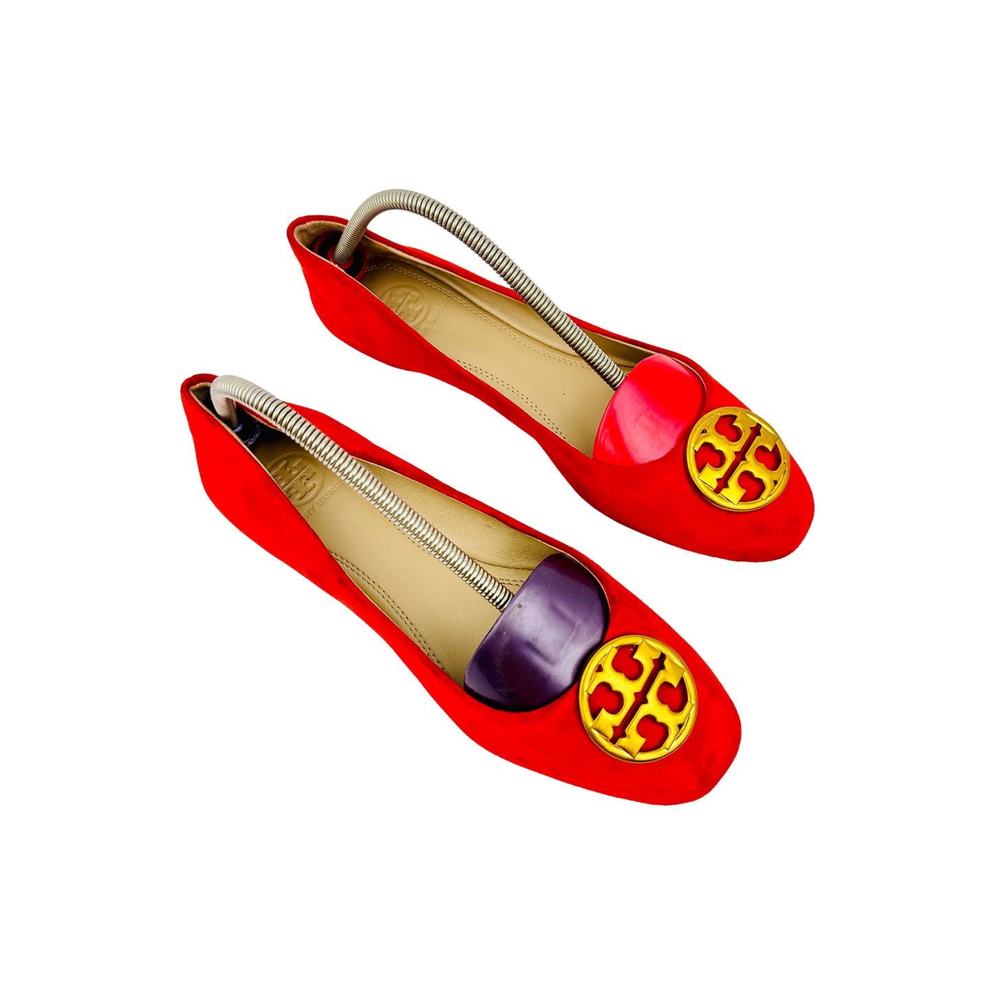 Tory Burch Chelsea Red Suede Ballet Flats (Size 36/36.5)