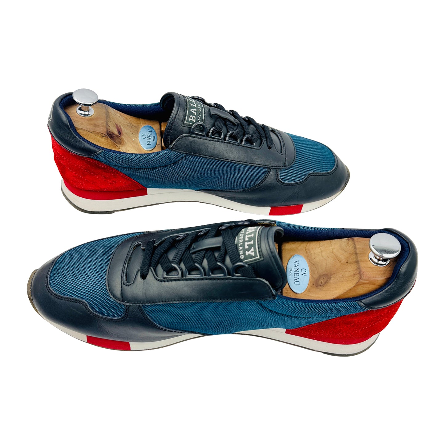 Bally Gavino Navy Blue Low-Top Sneakers (Size 44)
