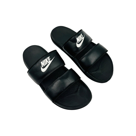 Nike Offcourt Duo Black Leather Slides (Size 43)