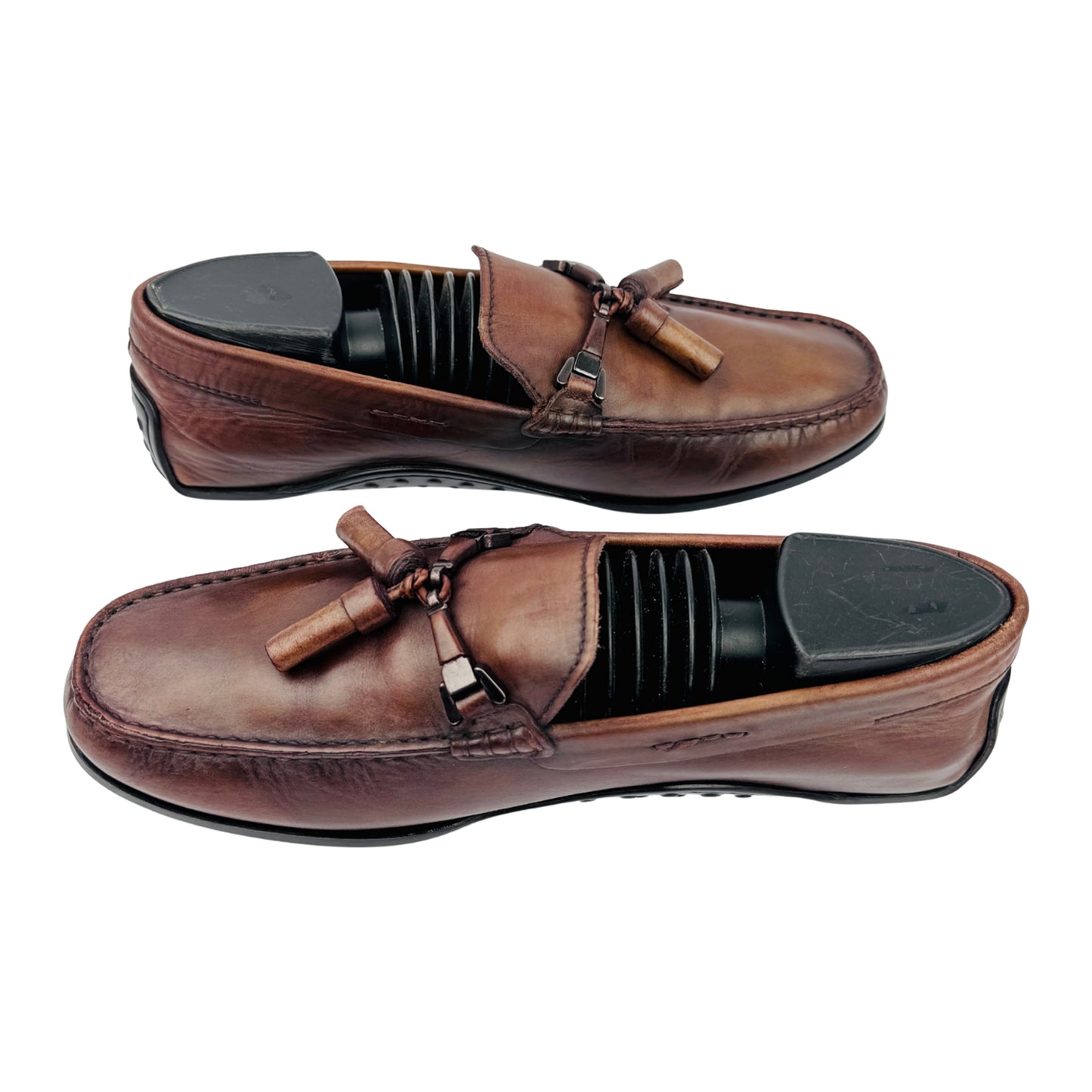 Cross image of Tod's Men's Brown Calf Leather Driving Loafers (Size 42/42.5)