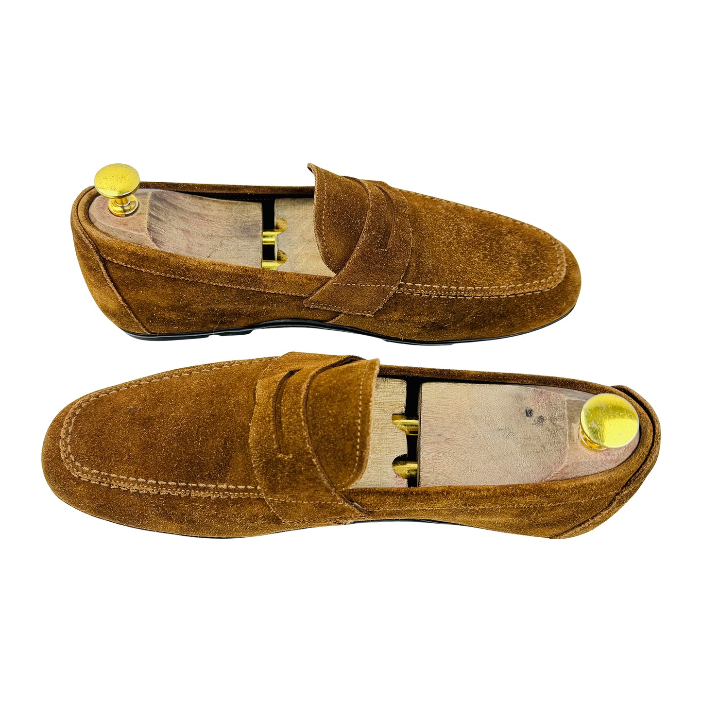 Salvatore Ferragamo Men's Brown Suede Loafers (Size 42)