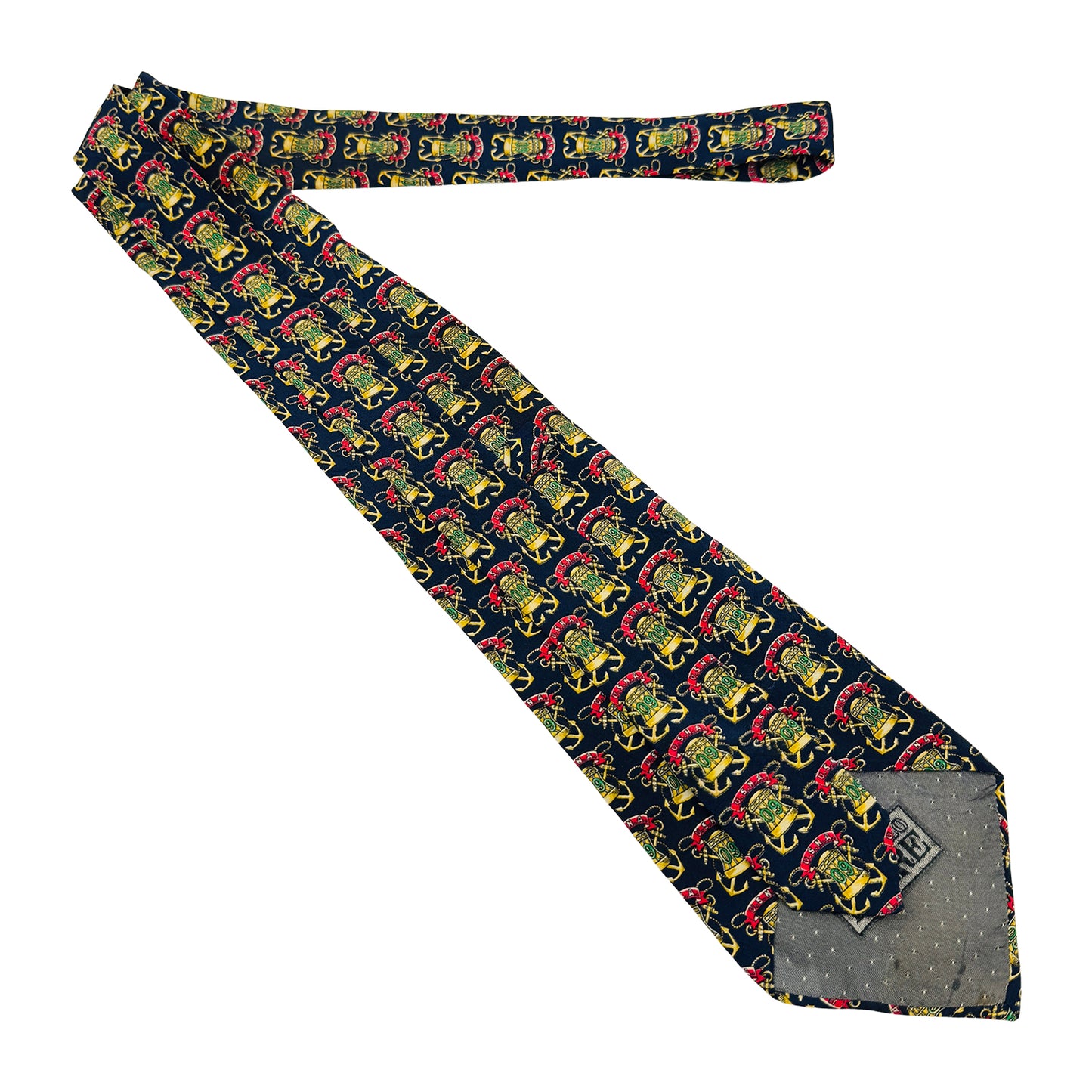 Gianfranco Ferré Deep Navy 'Nautical Motifs' Tie (Size Regular)