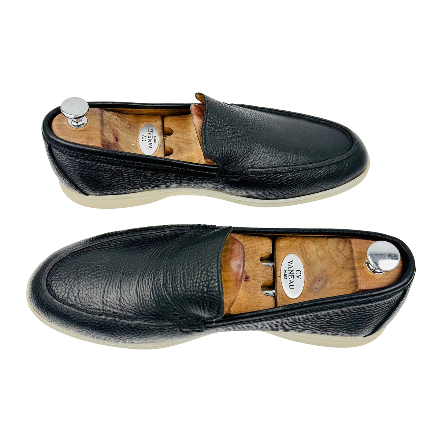 Loro Piana Men's Summer Walk Black Loafers (Size 44/44.5)