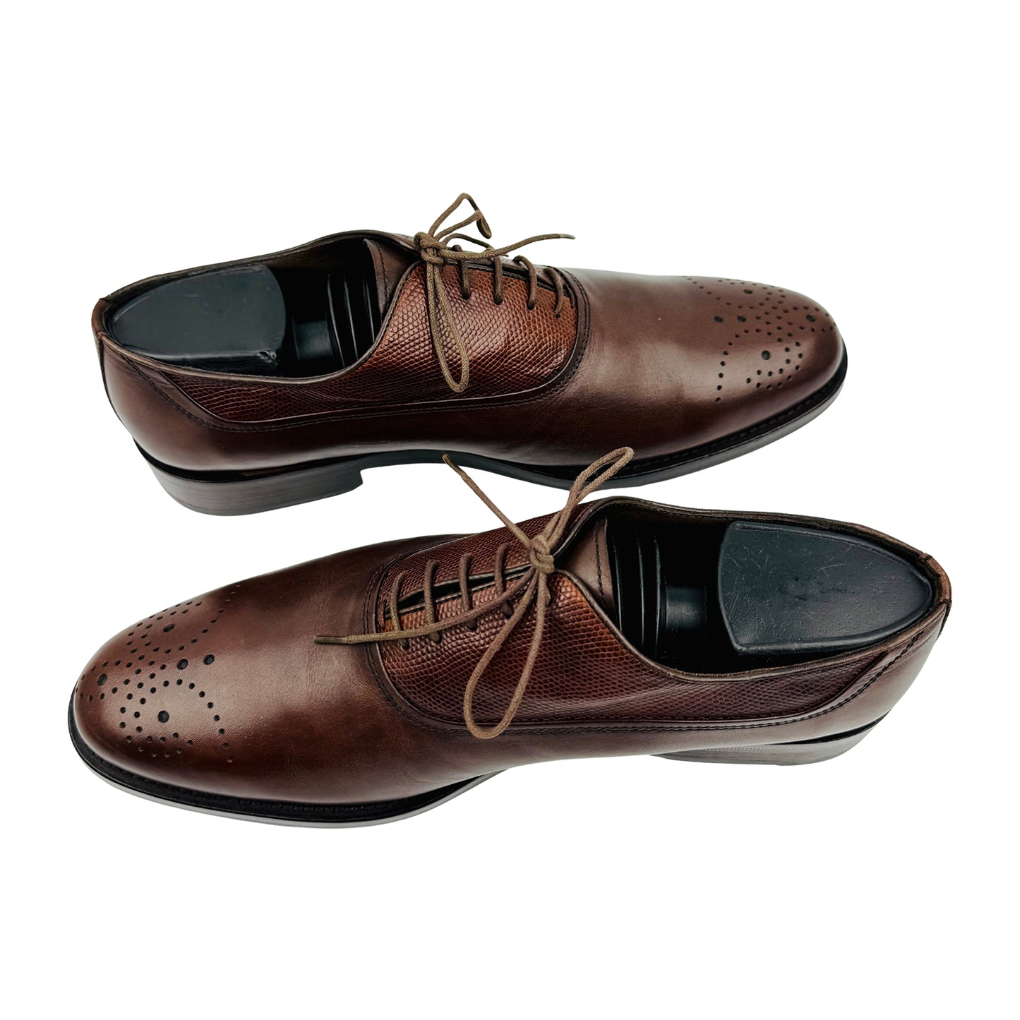 Balmain Men's Brown Leather Brogue Shoes (Size 41)