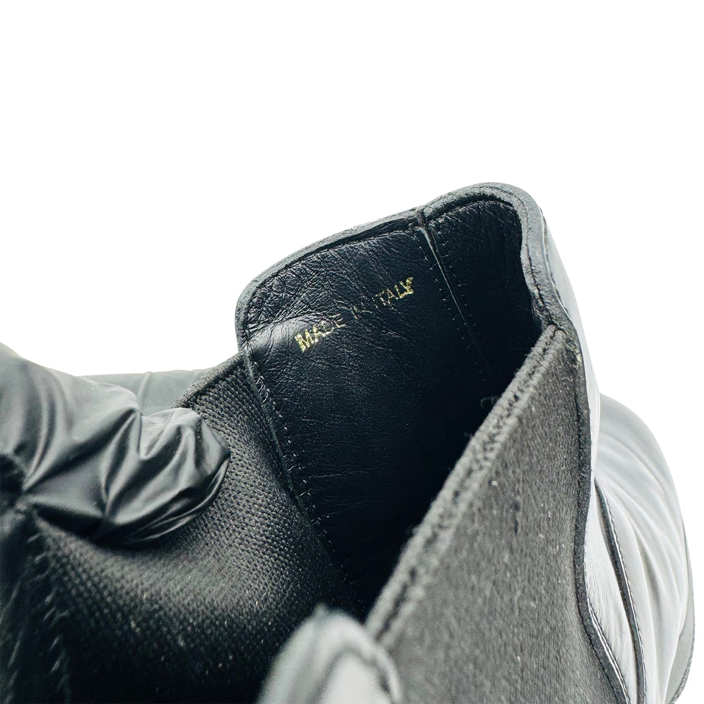 Prada Brushed Leather Black Chelsea Boots (Size 43/43.5) - 4T3331