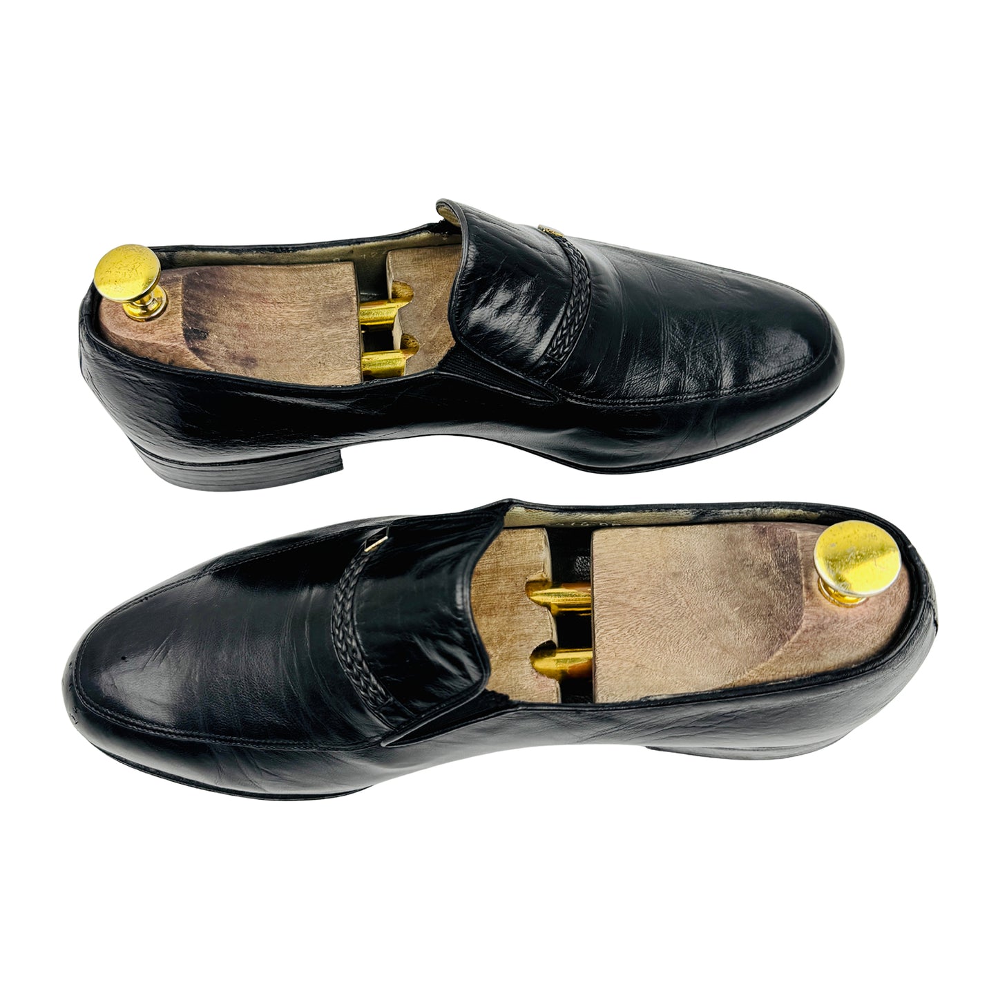 Moreschi Men's Black Leather Loafers (Size 42.5)
