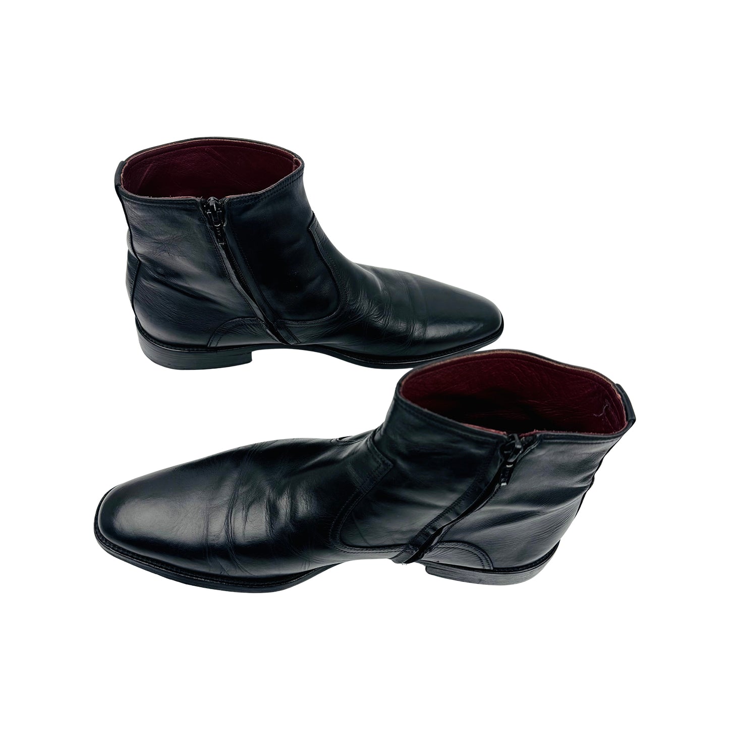 Tommy Hilfiger Leather Zip-Up Ankle Boots (Size 43/43.5)