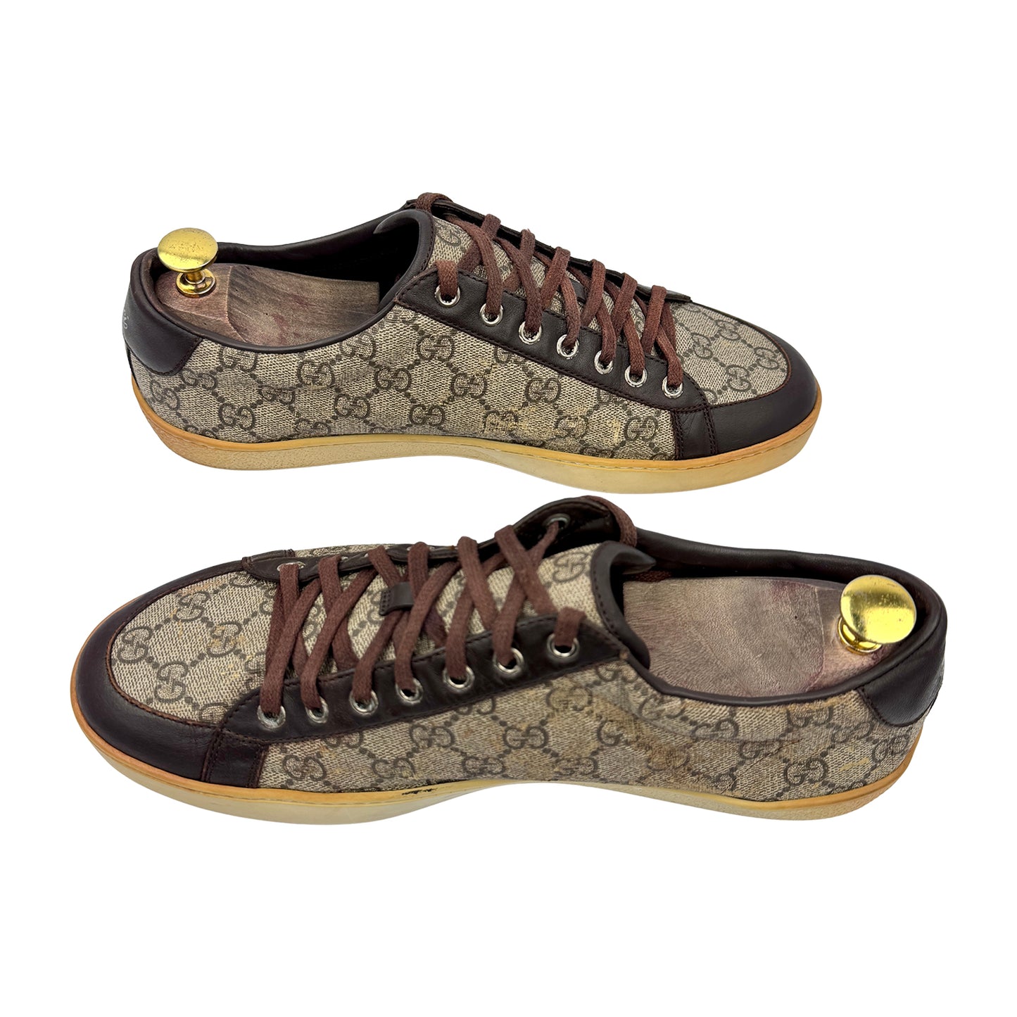 Gucci Brooklyn GG Supreme Canvas Low-Top Sneakers (Size 43/43.5)