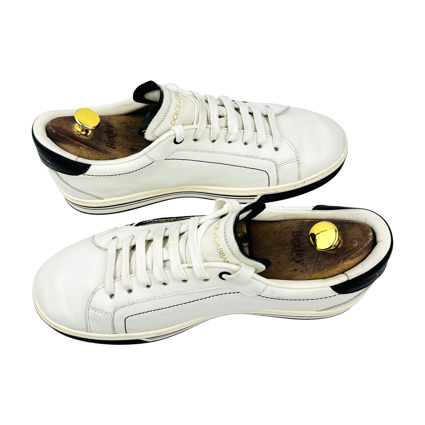 Dolce & Gabbana Roma White Sneakers (Size 43.5)