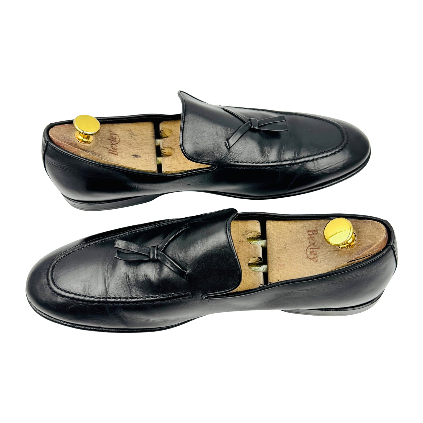 Gucci Men's Black Leather Loafers (Size 44)