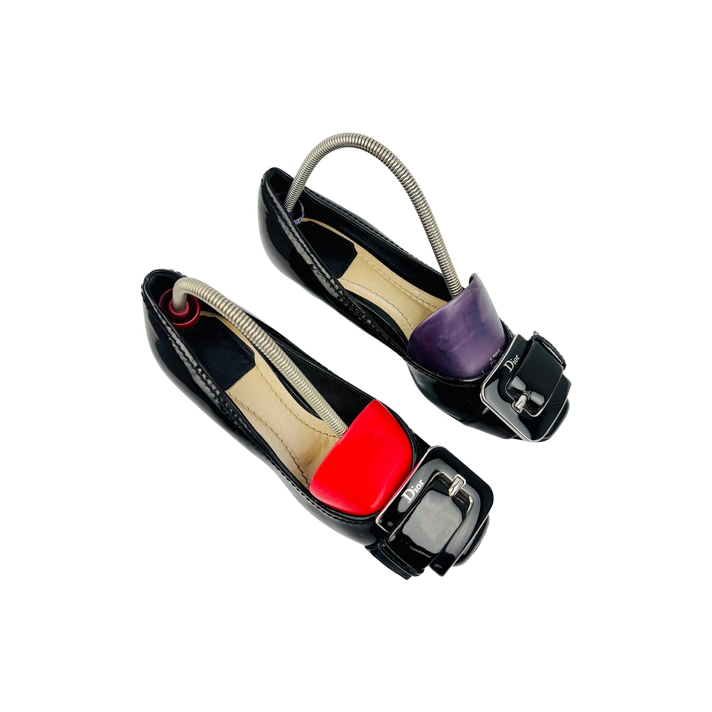 Christian Dior Women's Black Patent Leather Pumps (Size 35.5)