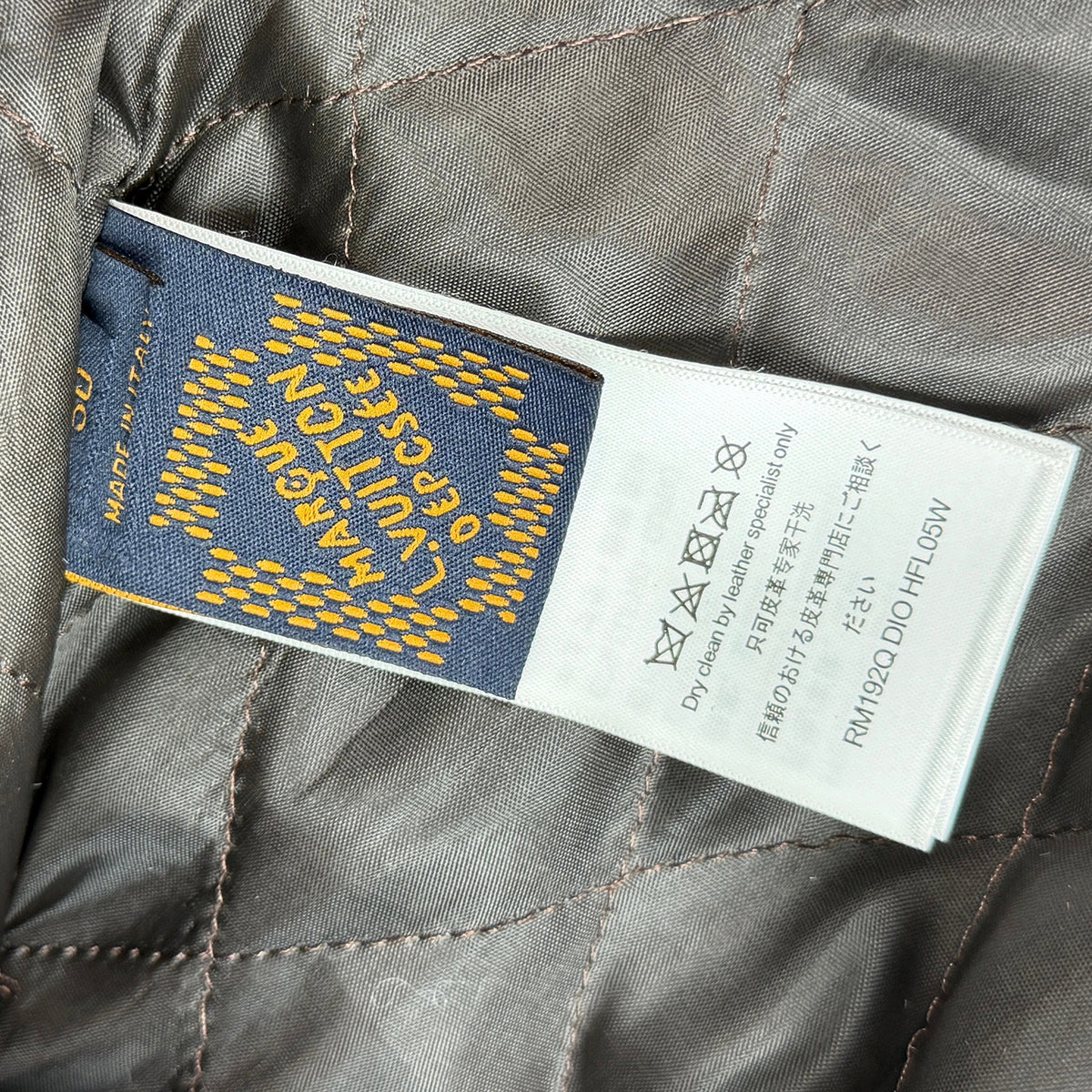 Louis Vuitton Monogram Brown Leather Jacket