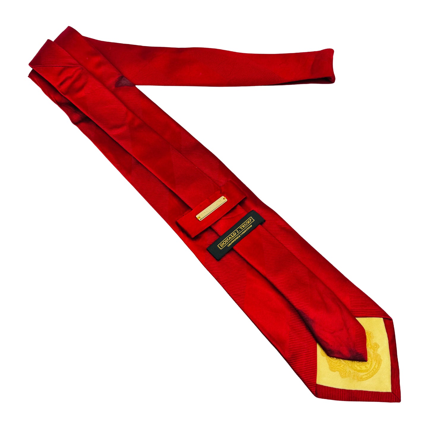 Donald J. Trump Signature Red 'Diagonal Stripes' Tie (Size Regular)