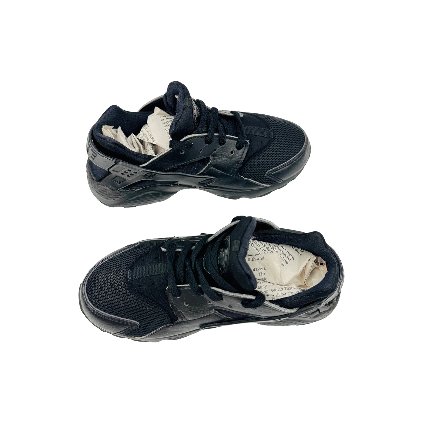 Nike Kid's Huarache Run Black Sneakers (Size 28.5) - 704949-016