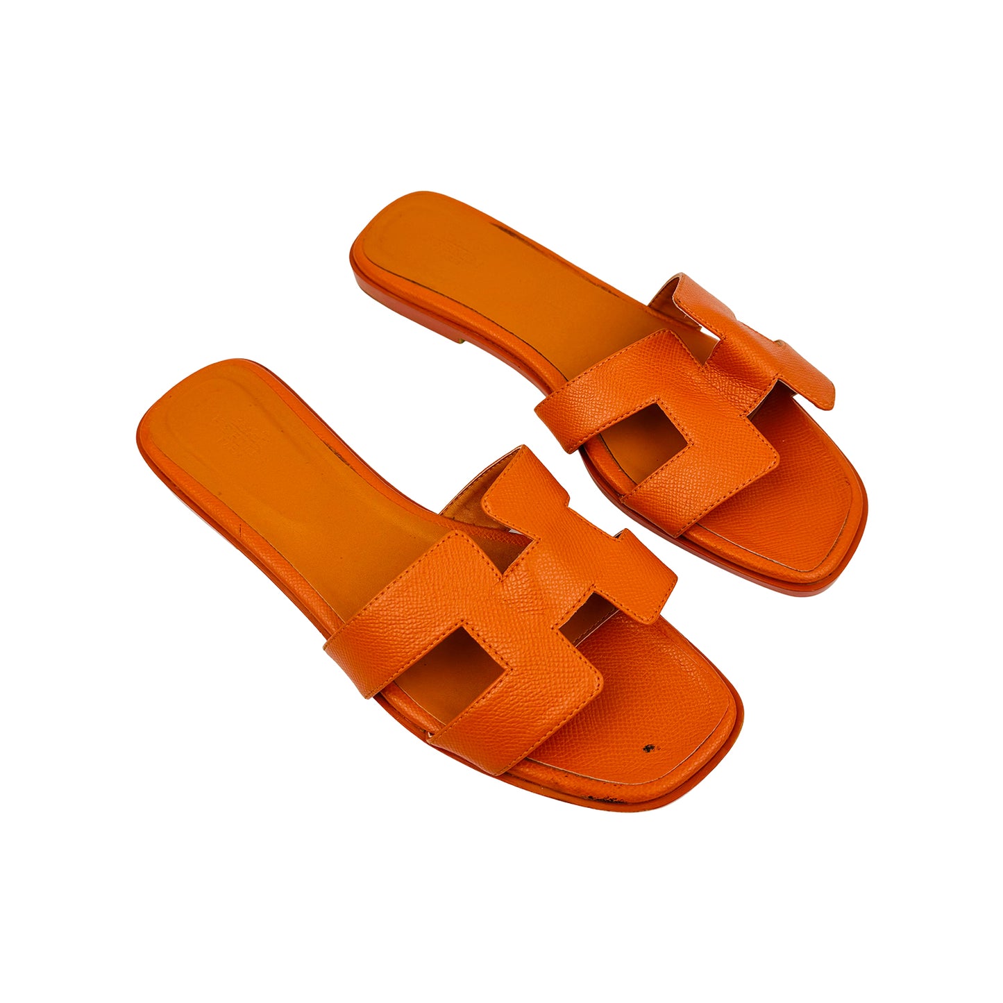 Hermès Oran Orange Slides (Size 41) - H202272Z