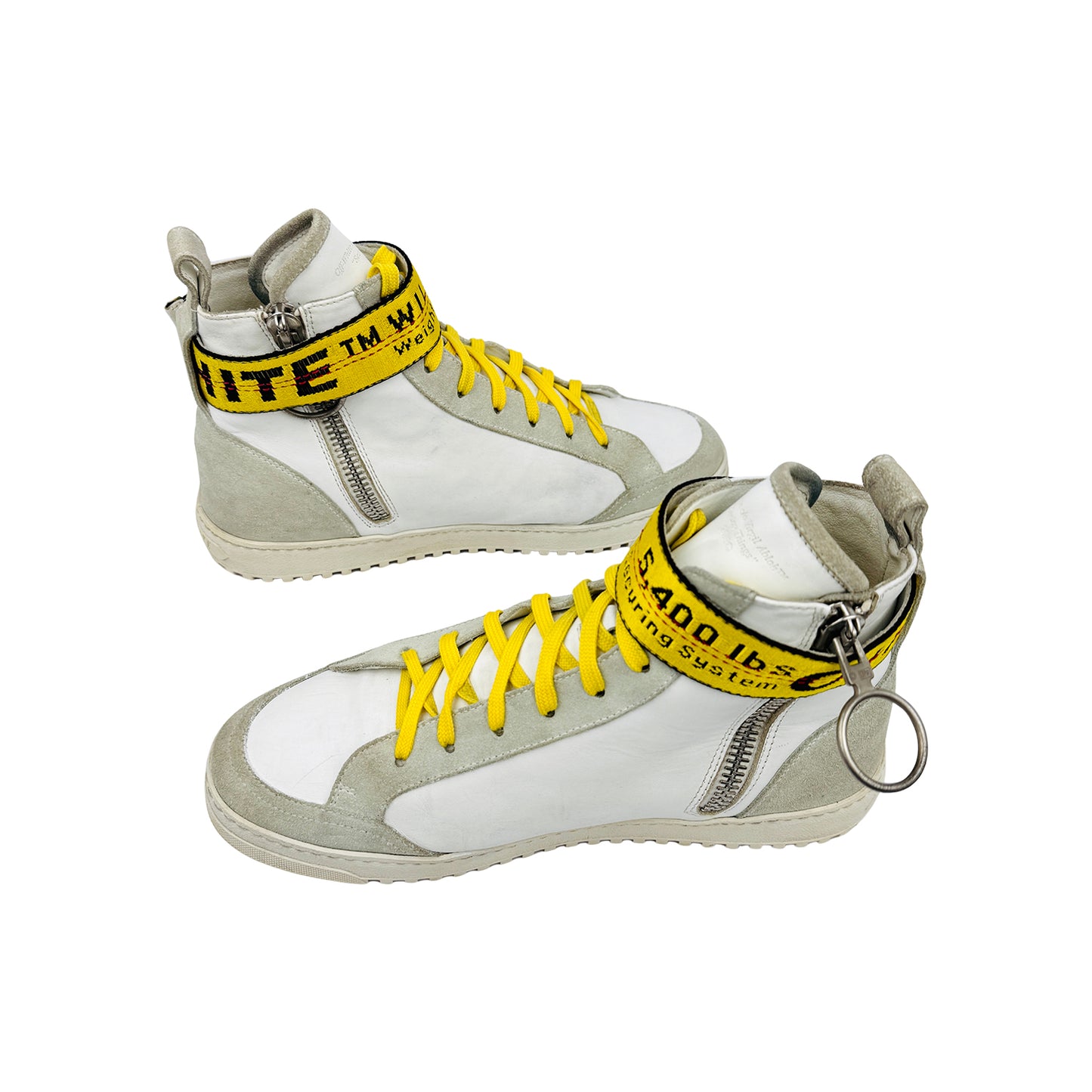 Off-White Industrial Belt Hi-Top Sneakers (Size 41/41.5) - OMIA102R19800001 0120