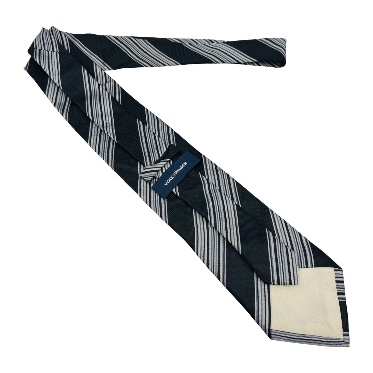 Volkswagen Black 'Diagonal Stripes' Tie (Size Regular)