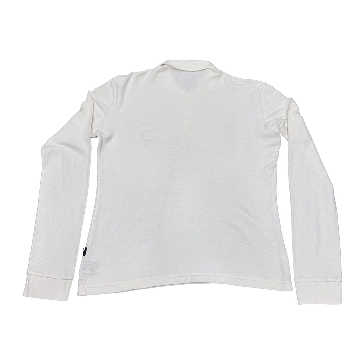 Just Cavalli White Long Sleeves T-Shirt (Size Small/Large)