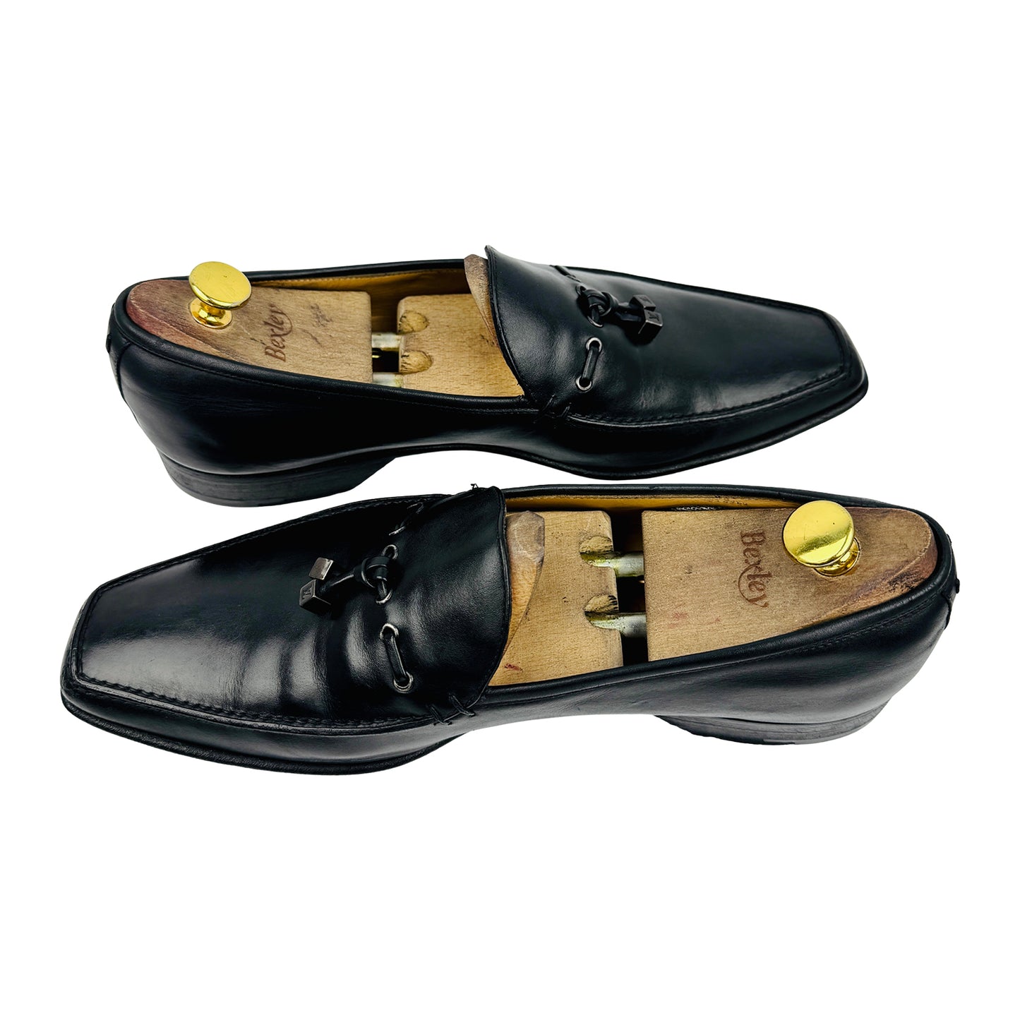 Louis Vuitton Men's Black Tassel Loafers (Size 44)