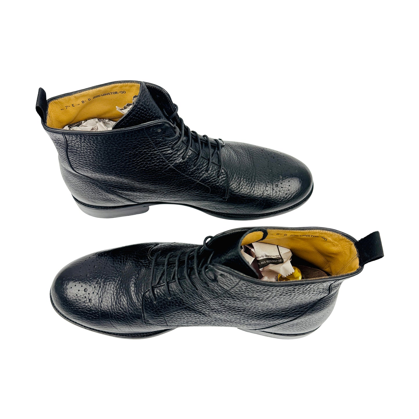 Bally Men's Black Leather Lace-Up Boots (Size 42.5)