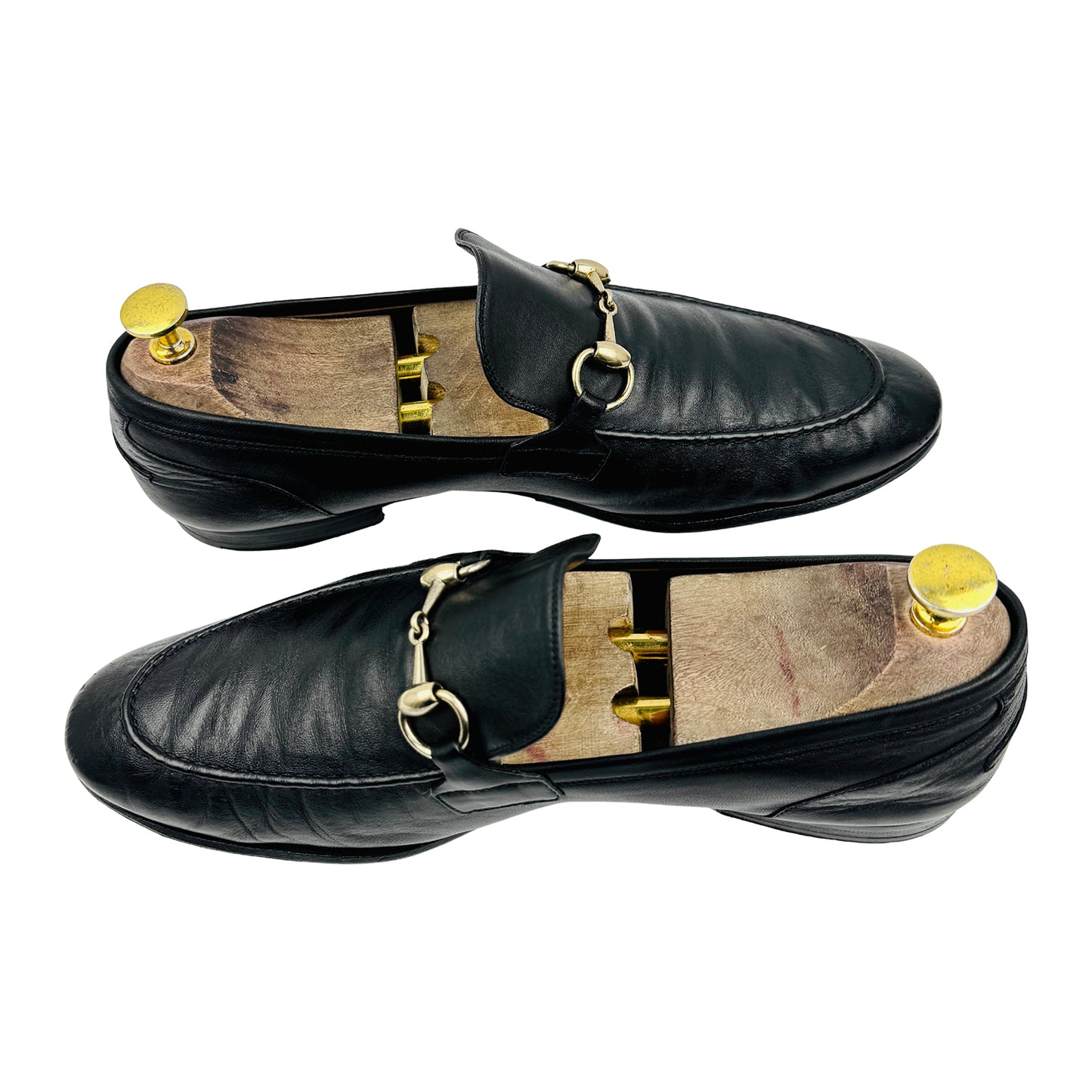 Gucci Men's Jordaan Black Leather Loafers (Size 42/42.5)