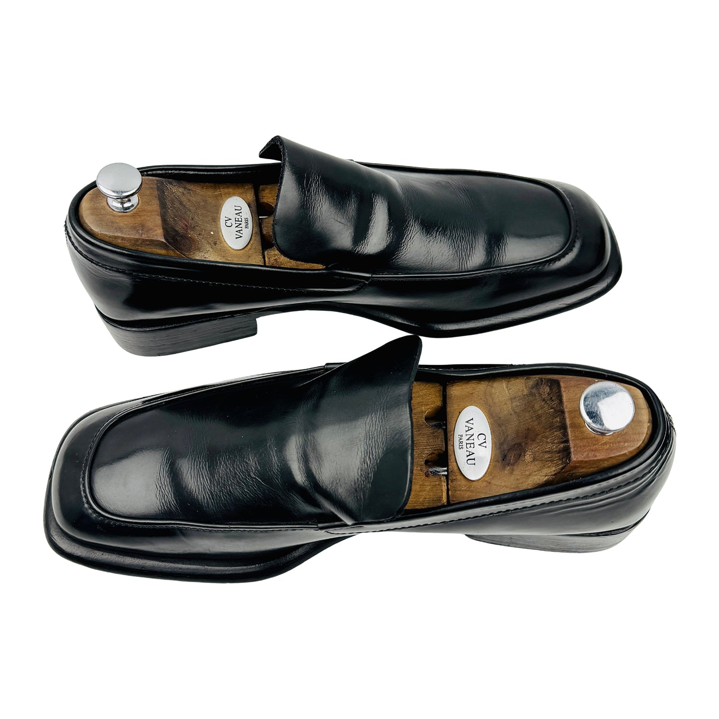Gucci Men's Black Leather Loafers (Size 44.5)
