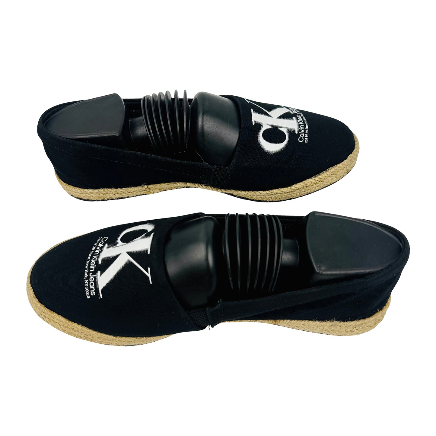 Calvin Klein Jeans Mono Seasonal Black Espadrilles (Size 37)