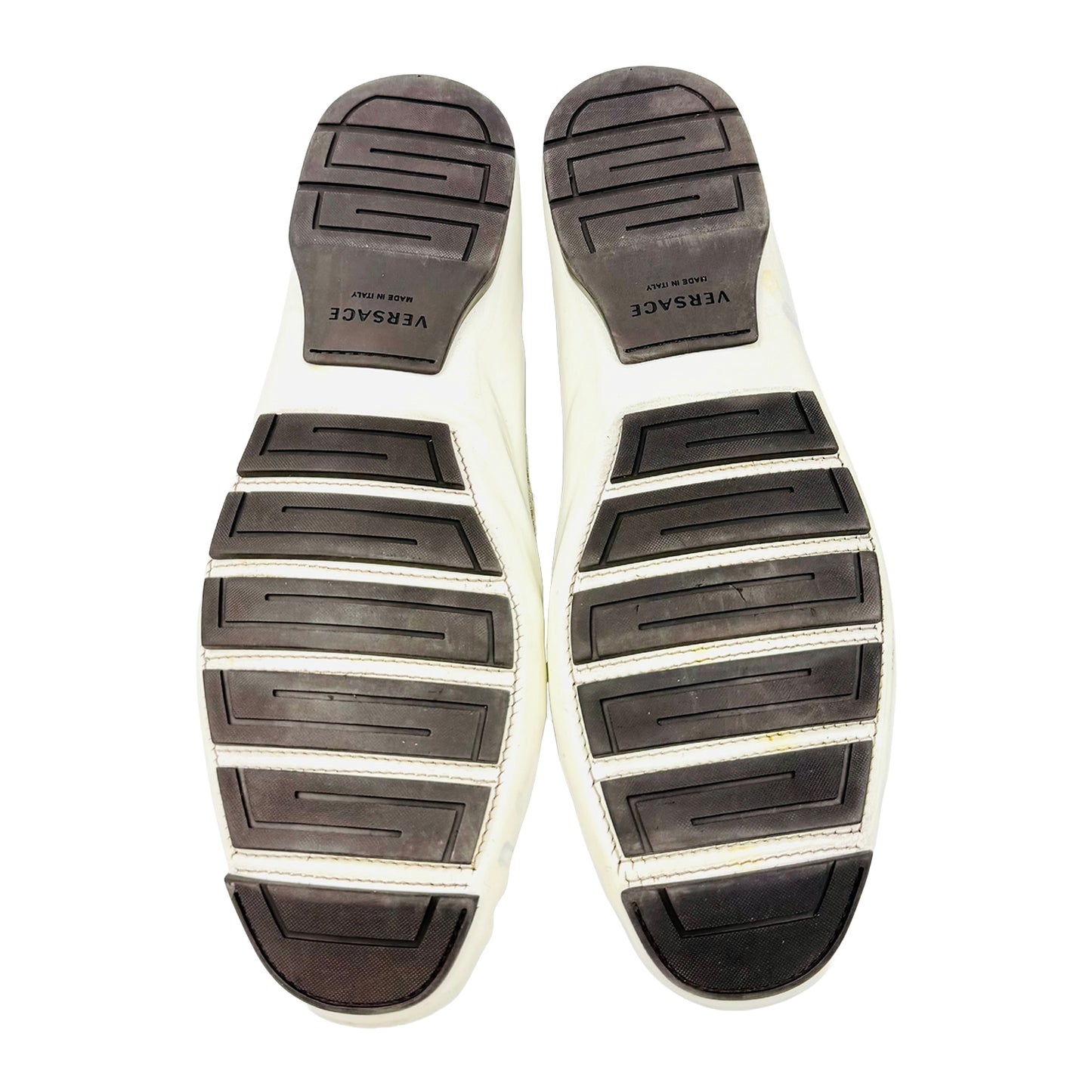 Versace Men's White Patent Leather Loafers (Size 45/45.5)