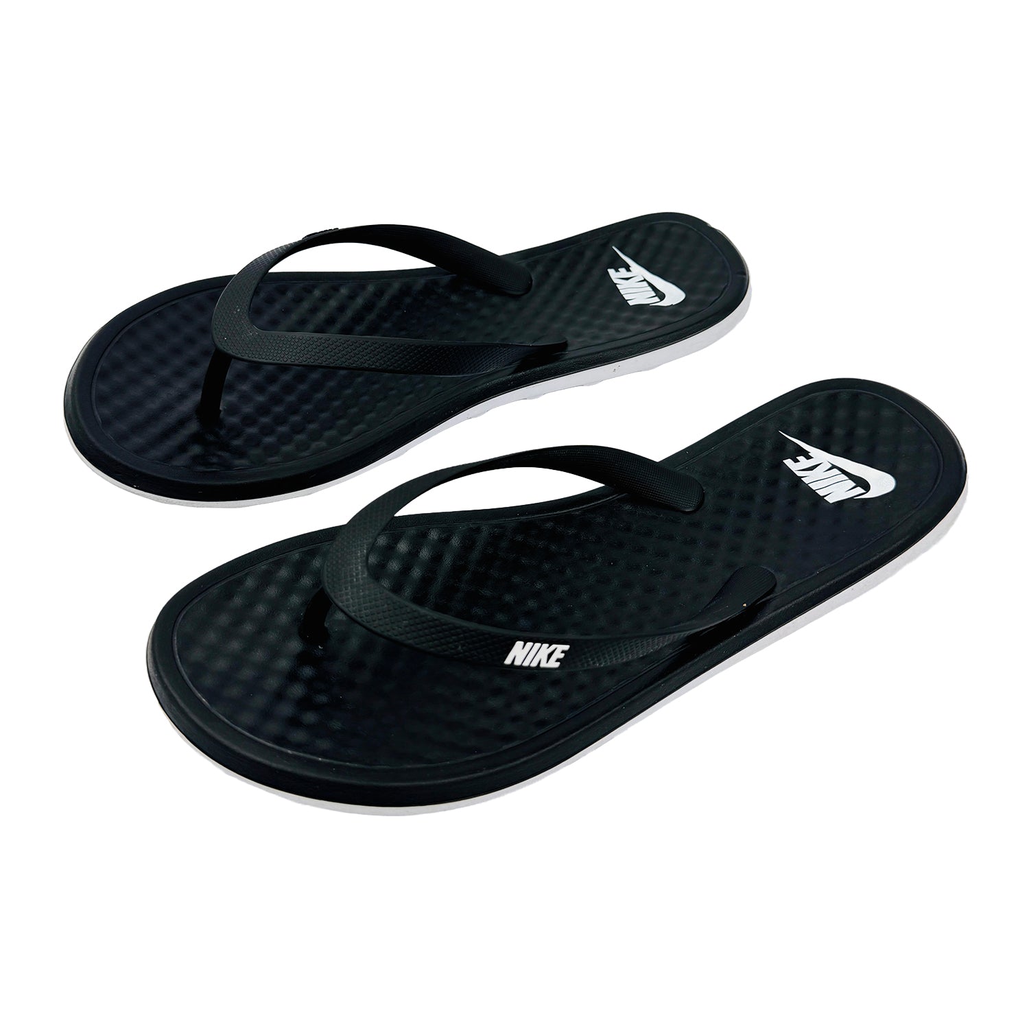 Left Side image of Nike Ondeck Black Flip Flops (Size 44/45) - CU3958-002