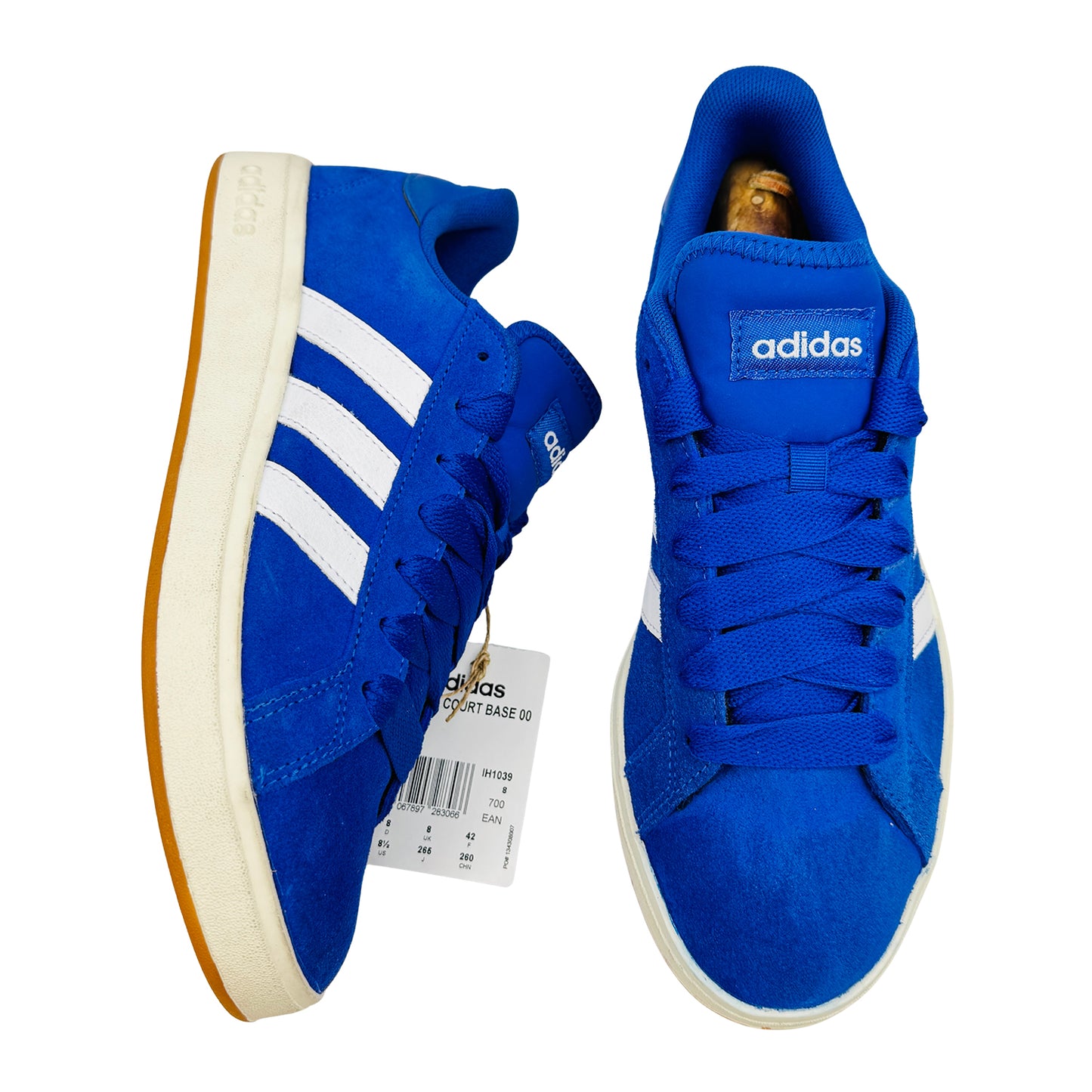 Adidas Grand Court Base 00s Royal Blue Sneakers (Size 42) - IH1039