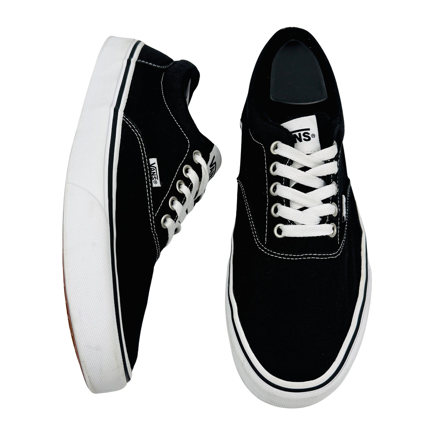 Vans Men's Old Skool Black White Sneakers (Size 43) - 751505