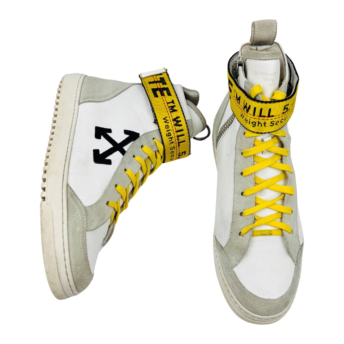 Off-White Industrial Belt Hi-Top Sneakers (Size 41/41.5) - OMIA102R19800001 0120