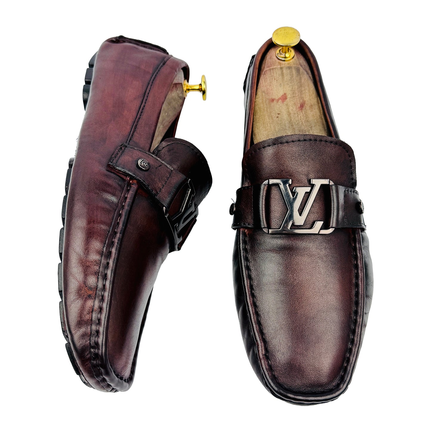 Louis Vuitton Monte Carlo Brown Moccasin Shoes (Size 42.5)