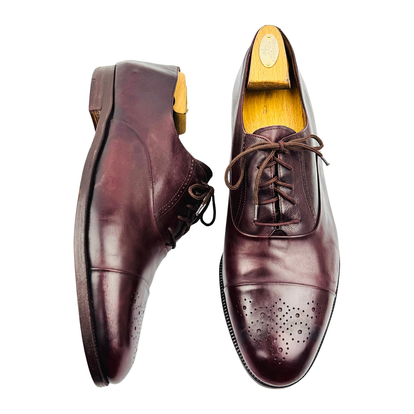 Salvatore Ferragamo Men's Leather Oxford Shoes (Size 45)
