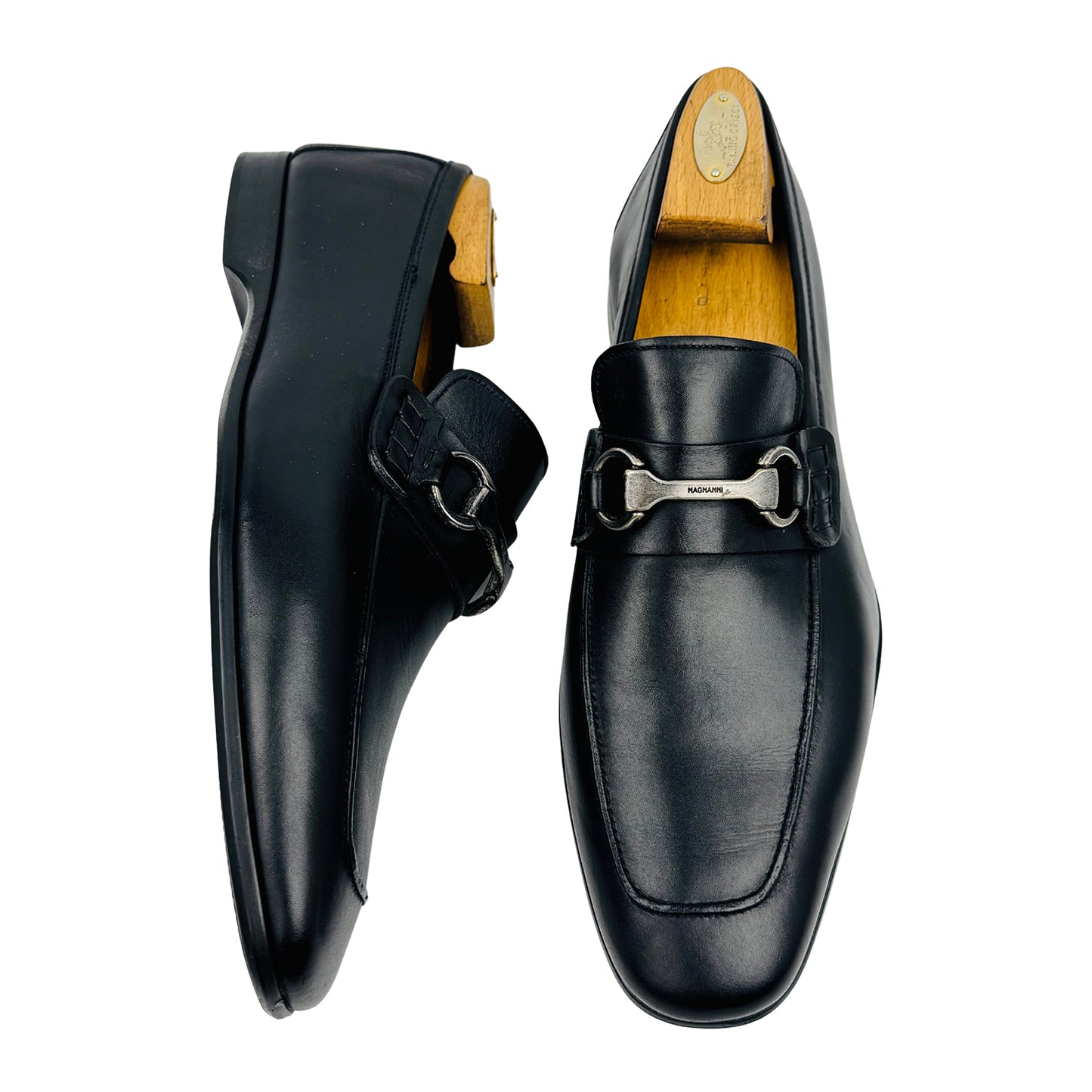 Magnanni Rafa II Black Leather Loafers (Size 43) - 18456