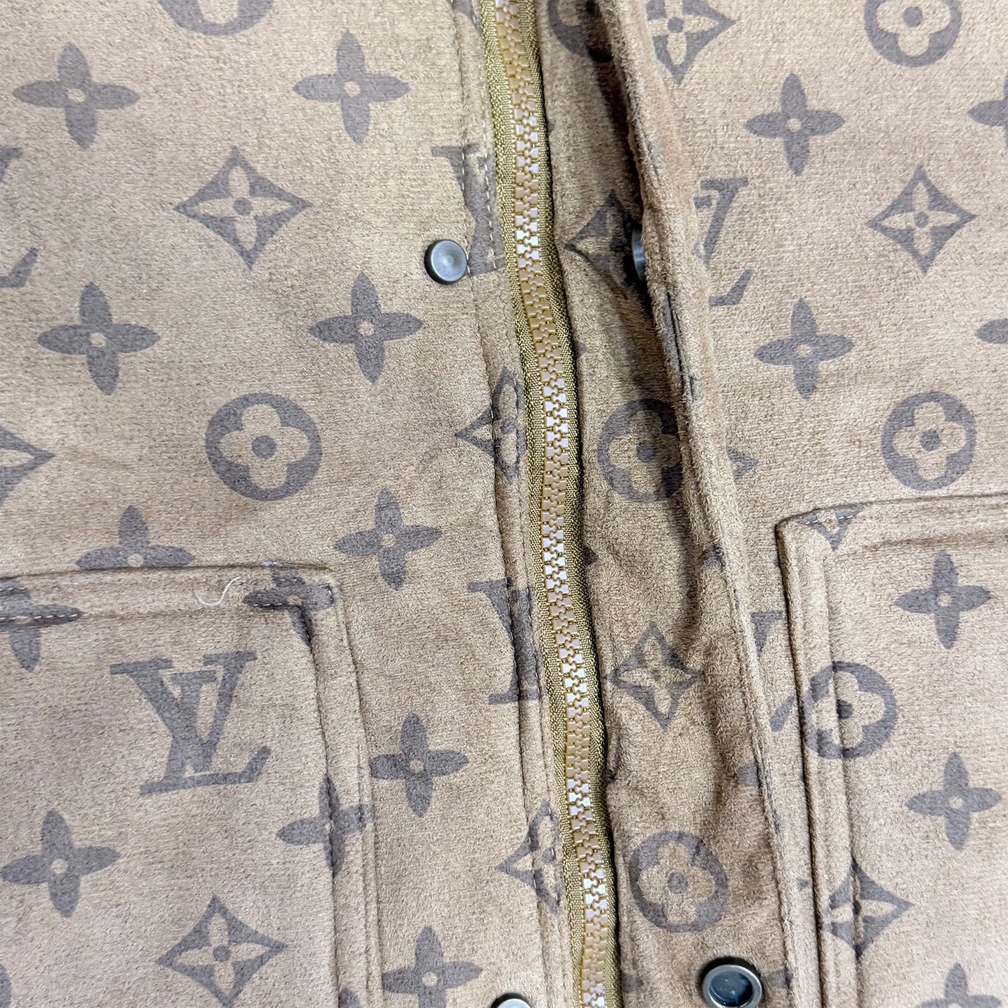 Louis Vuitton Monogram Shearling Blouson Jacket (Size Large)
