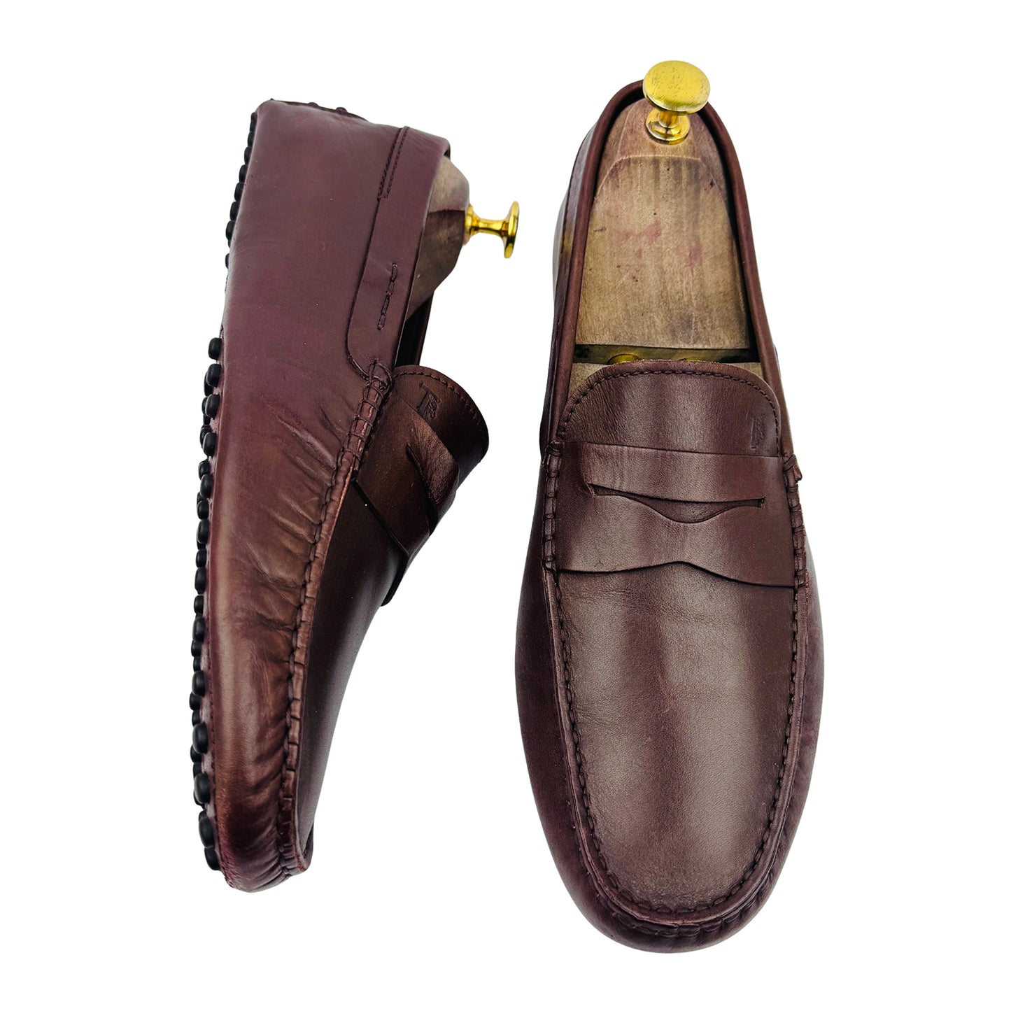 Tod's Brown Leather Gommino Driving Loafers (Size 42)