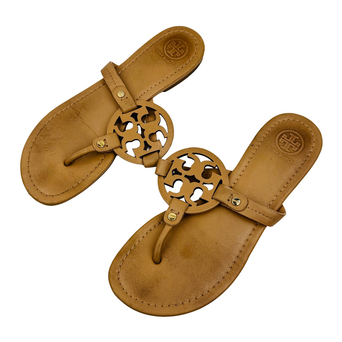Tory Burch Miller Tan Thong Sandal Slippers (Size 37.5) - 5930