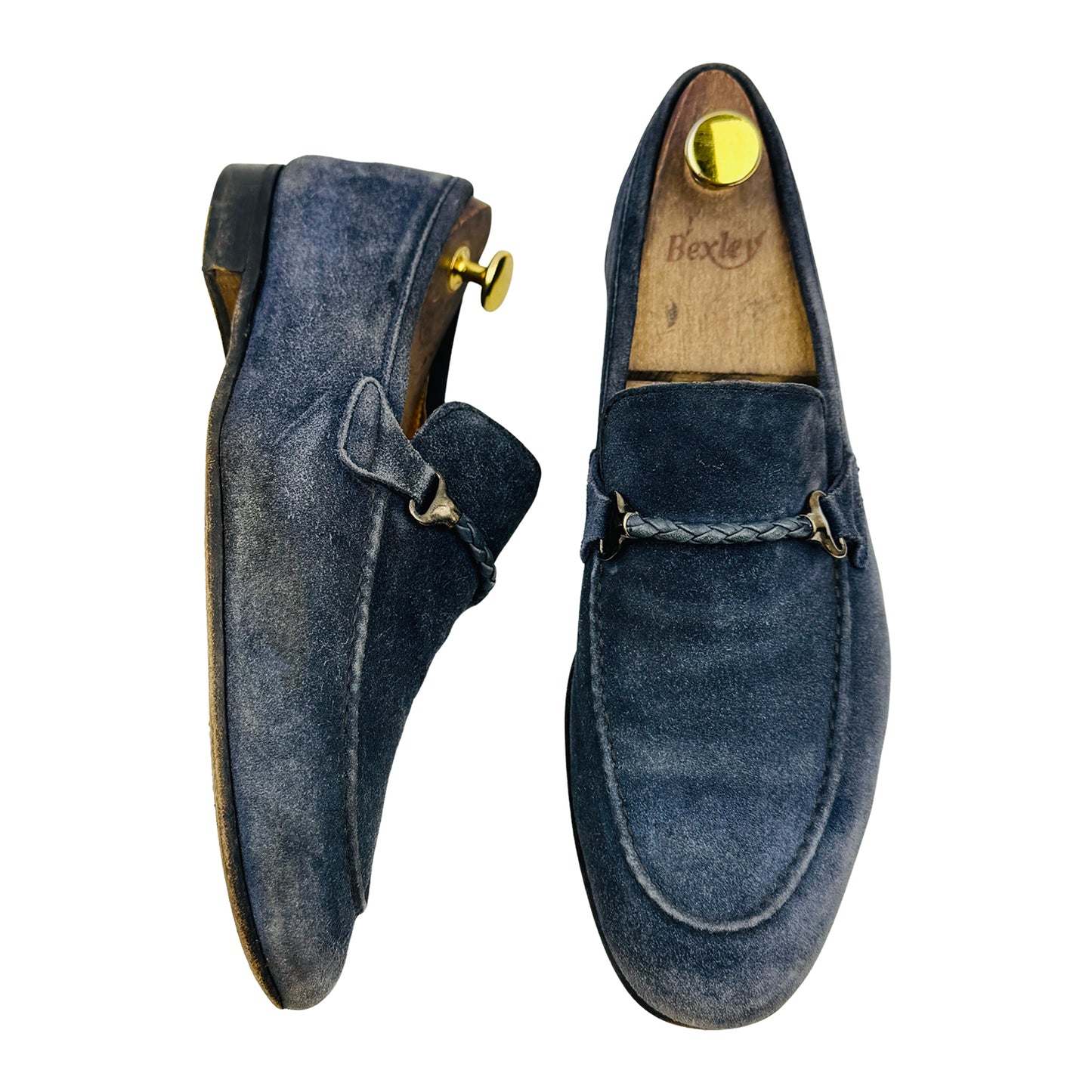 Berwick 1707 Navy Blue Blake Bit Loafers (Size 42)
