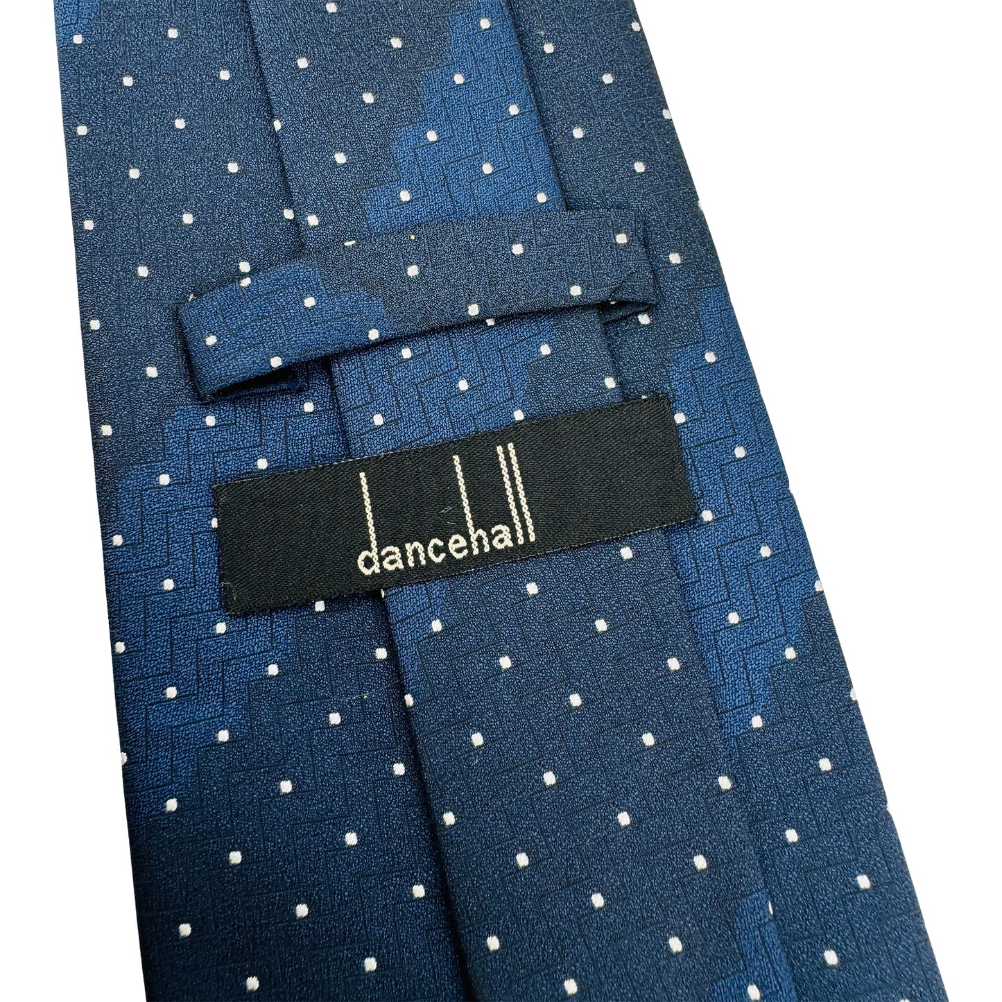 Dancehall Navy 'Polka Dots' Tie (Size Regular)