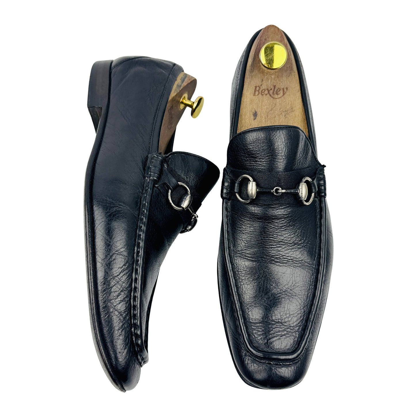 Gucci Men's Black Horsebit Loafers (Size 42.5/43)