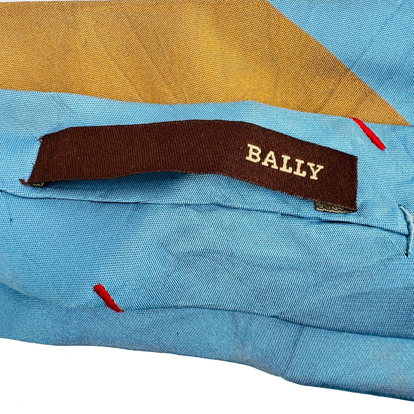 Bally Sky Blue 'Panel Stripe' Tie (Size Regular)
