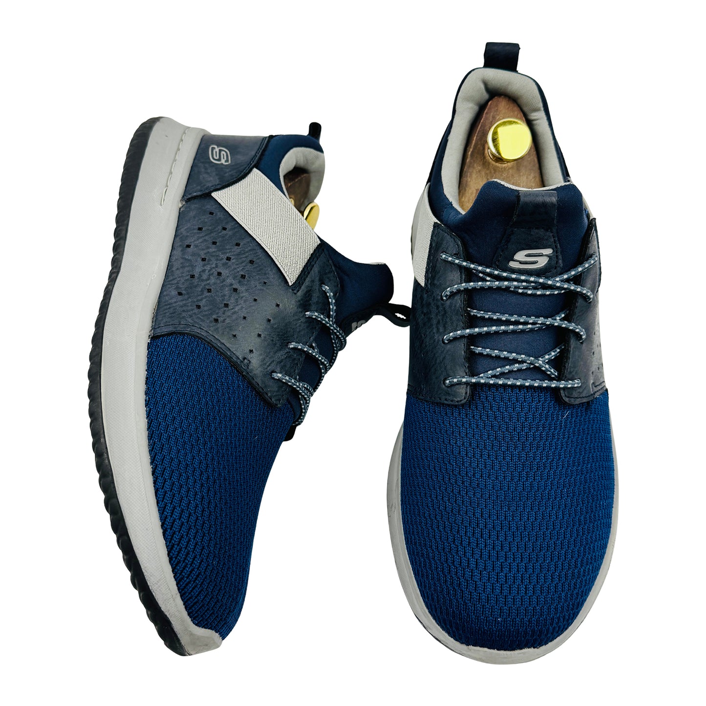 Skechers Delson Camben Navy Shoes (Size 42.5) - 65474W NVY